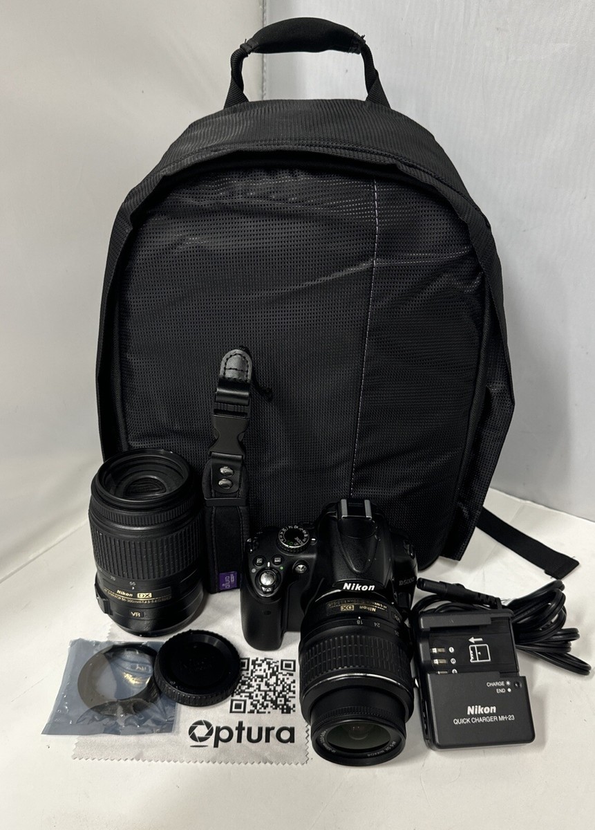 Nikon D5000 DSLR Camera Kit: 2 Lenses, Accessories, & G-raphy Bag