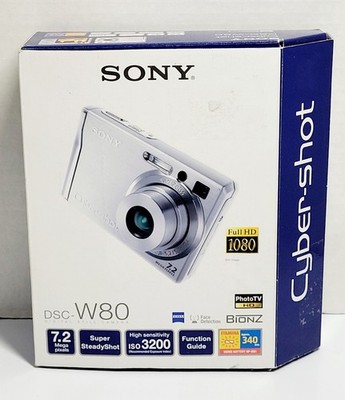 Sony Cyber-shot DSC-W80 Digital Camera 7.2MP UNTESTED SOLD AS-IS
