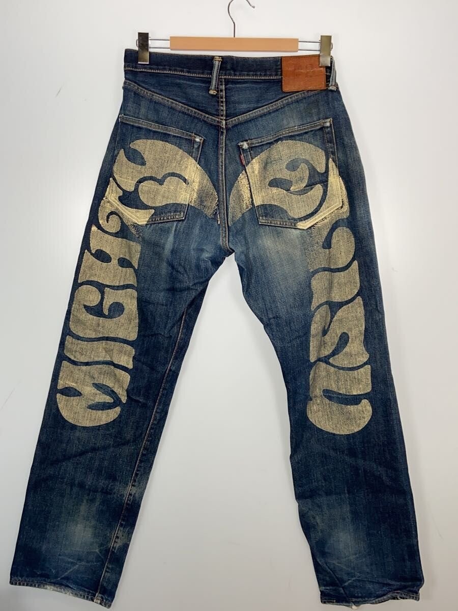 EVISU Mighty Daicoku Indigo Blue Denim Jeans Made in Japan Size 34