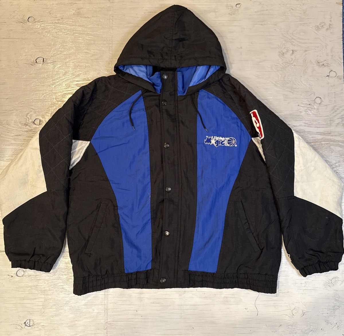 Vintage 90s Starter NBA Orlando Magic Full Zip Hooded Basketball