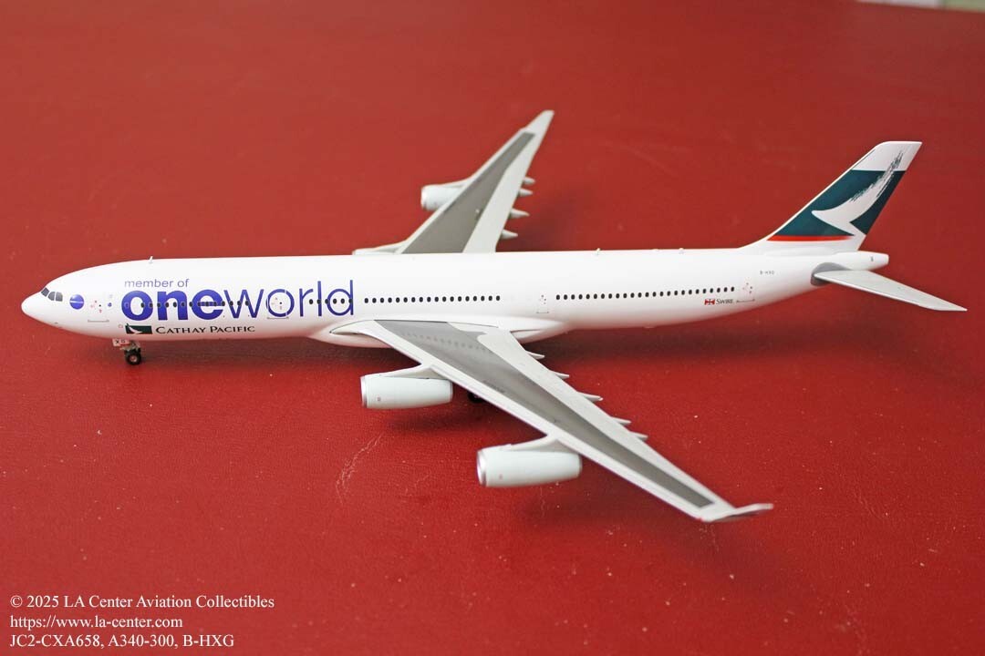 JC Wing Cathay Pacific Airbus A340-300 One World Color Diecast
