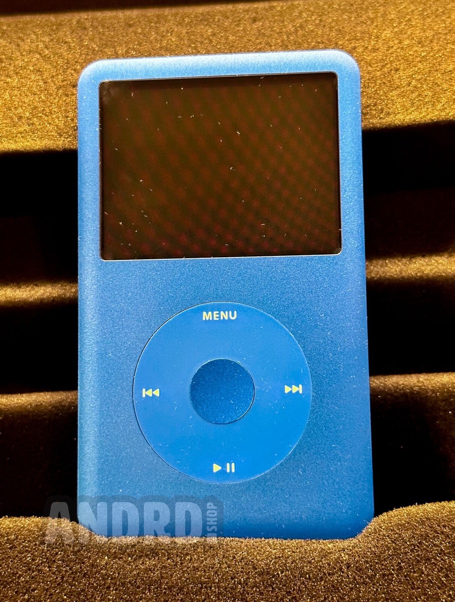 Custom Blue Apple iPod Classic 7th Gen -📳 Taptic Mod 📳- 3000mah