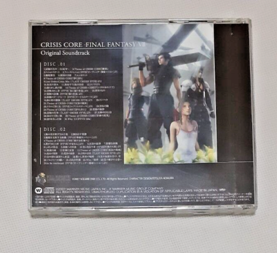 Crisis Core Final Fantasy VII 7 Original Soundtrack OST CD SQUARE