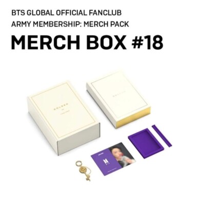 BTS MERCH BOX 18 Golden Box Jungkook Army Official Membership Pack