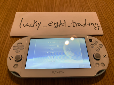 PS Vita Light Blue White PCH 2000 ZA14 Console only PSV Slim [H