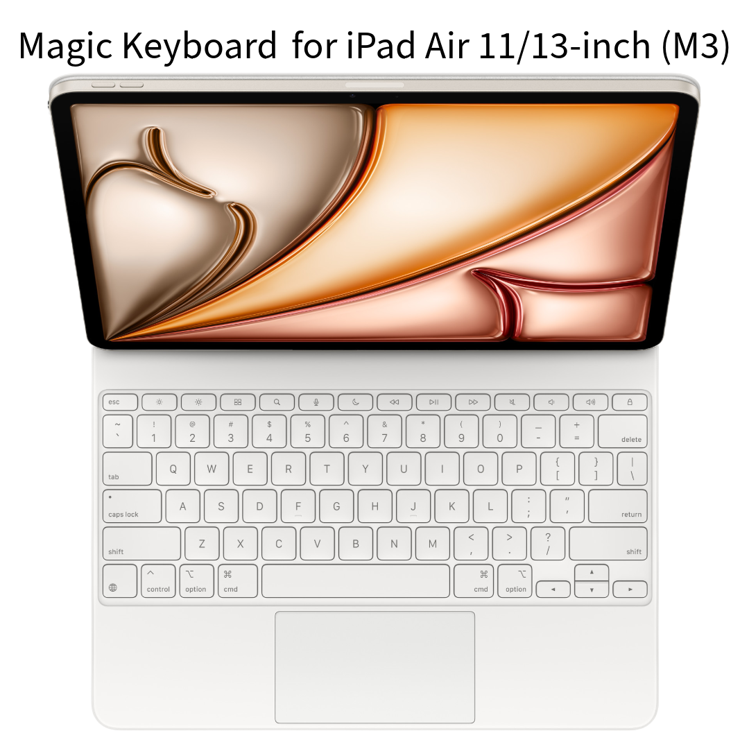 New 2025 Apple - Magic Keyboard for iPad Air (M3) - 11-inch, 13