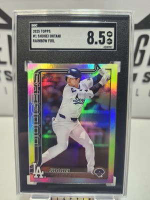 Shohei Ohtani 2025 Topps Series One #1 - Rainbow Silver Foil - SGC