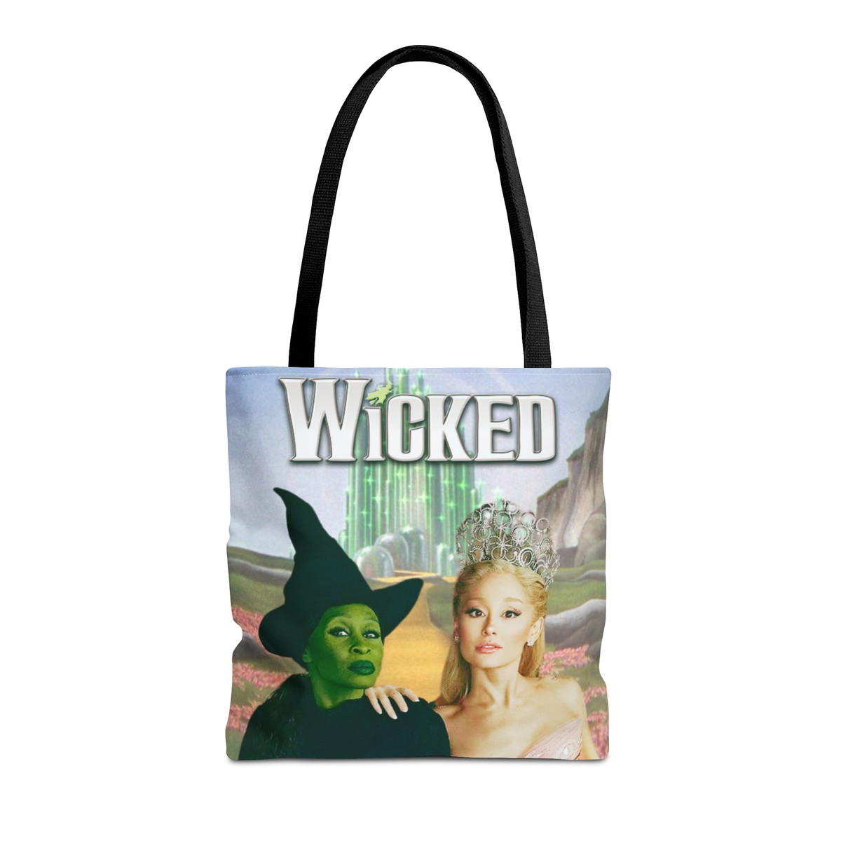 Wicked 16x16in Tote Bag (5 color handle options), Cynthia Erivo