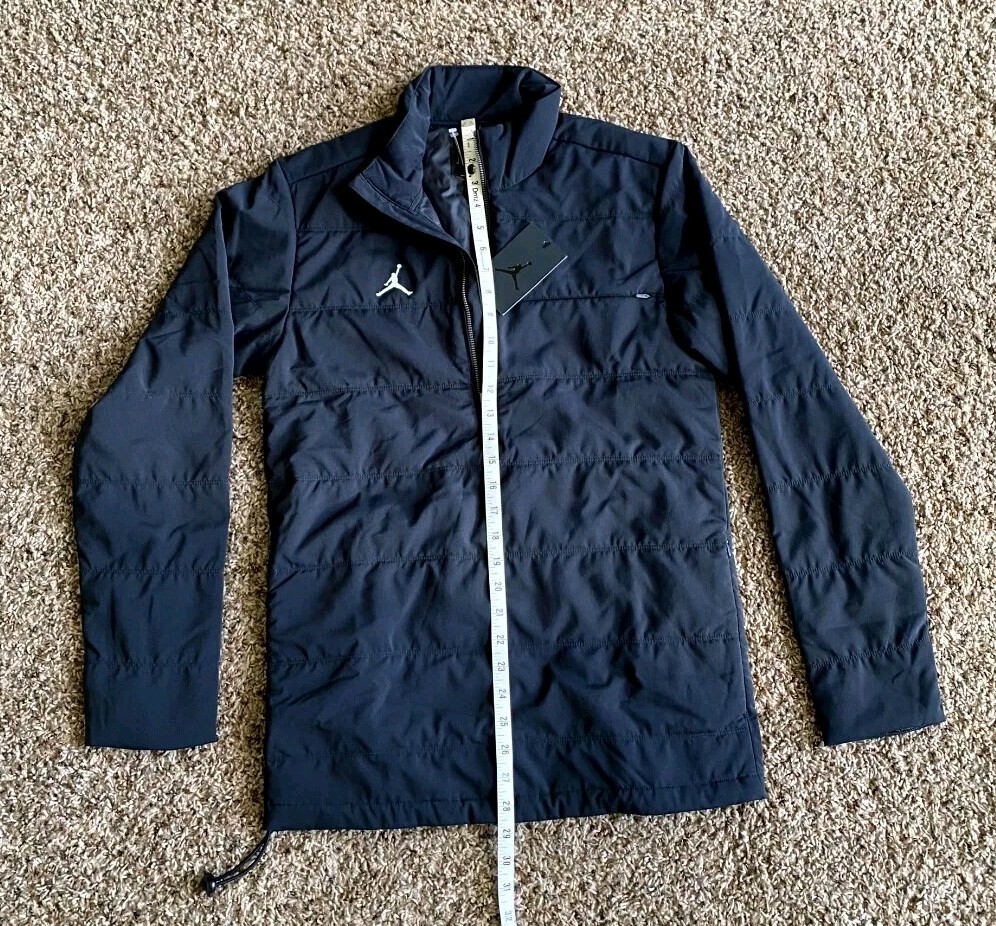 Nike Mens Air Jordan 23 Training Quilted Jacket Black 1/4 Zip