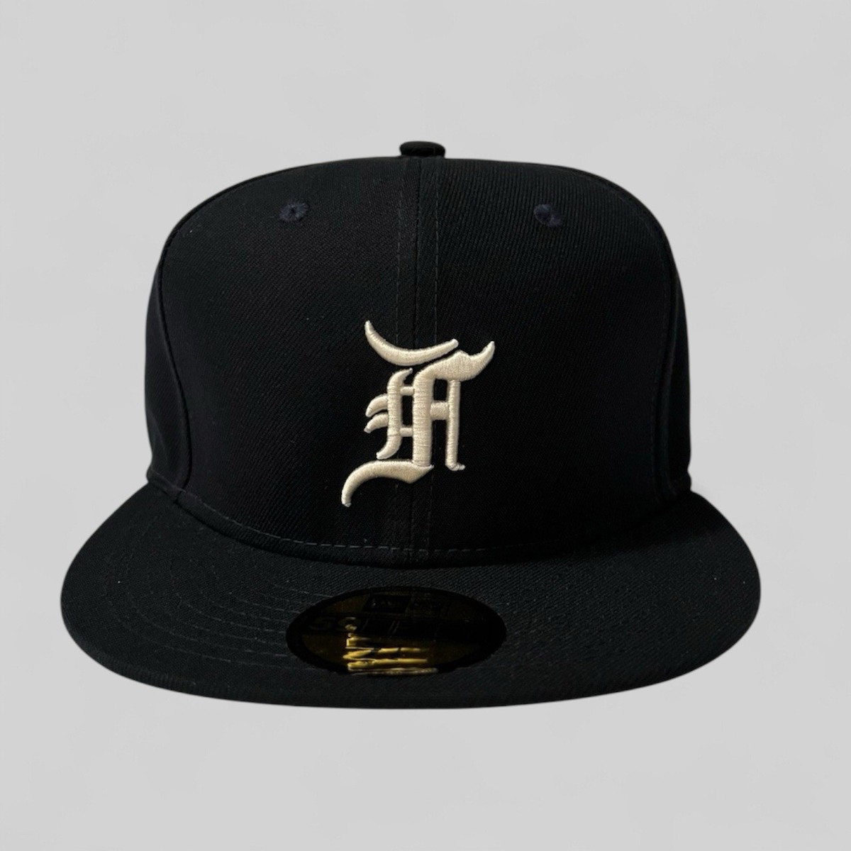 Fear of God Fitted New Era Hat Dark Navy White Essentials Cap NEW