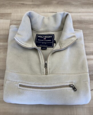 Polo Sport Ralph Lauren VTG PolarTec Thermal Pro 1/4 Zip Fleece