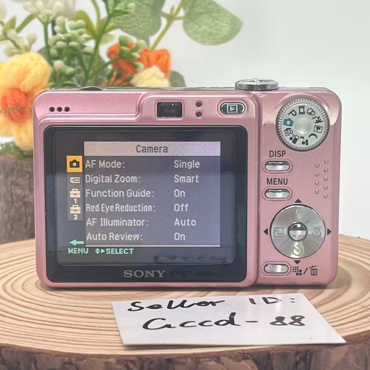 Sony Cyber-shot DSC-W55 7.2MP 3x Optical Zoom Digital Camera Pink