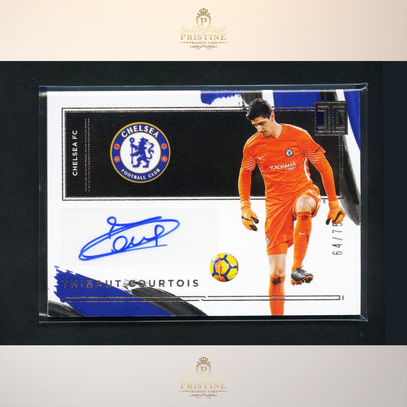 2020-21 2020-21 Panini Impeccable クルトワ 直筆サインカード Panini