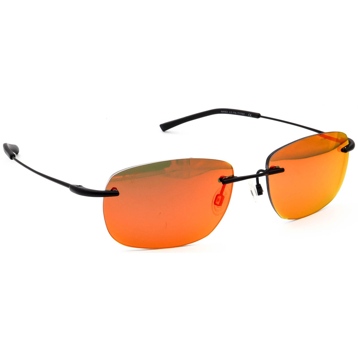 Maui Jim Sunglasses Frame Only MJ932-2M Nanea Black Rimless Metal
