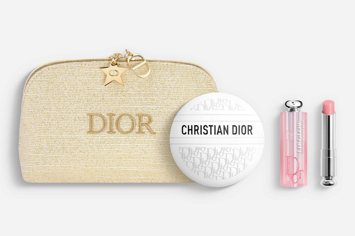 Christian Dior beauty gift set Holiday 2024 XMAS with pouch charm