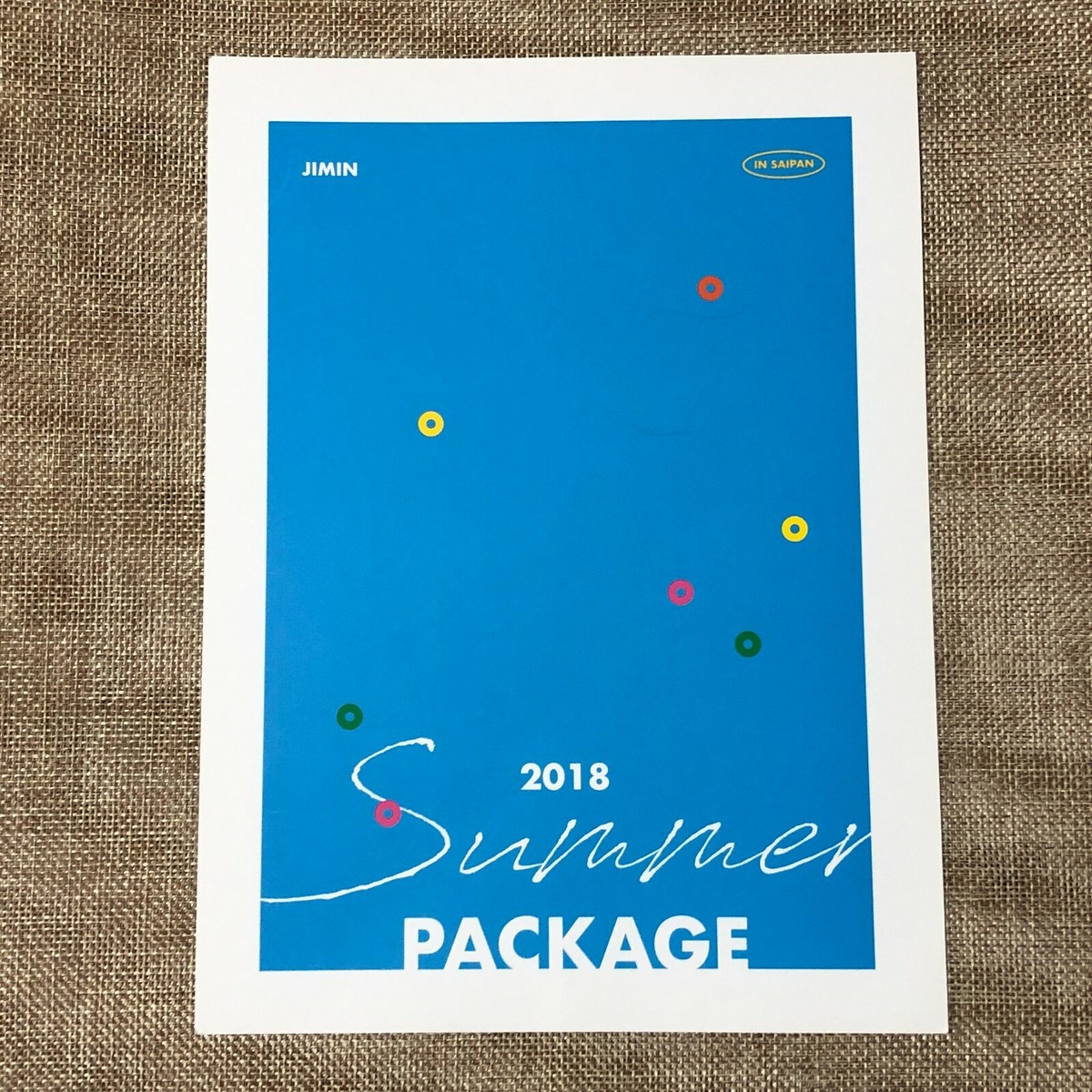 BTS JIMIN [ Summer Package 2018 in Saipan ] Official Mini Poster