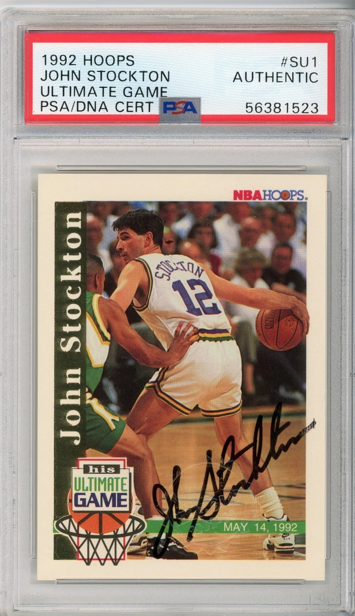 John Stockton Basketball Autographed Sports Trading Cards