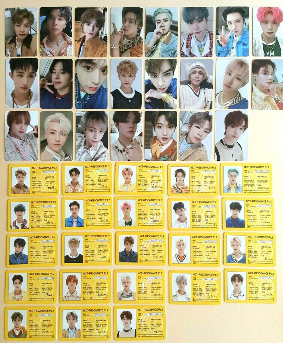 NCT WayV 2nd Album RESONANCE Pt.2 Official photocard ID Card