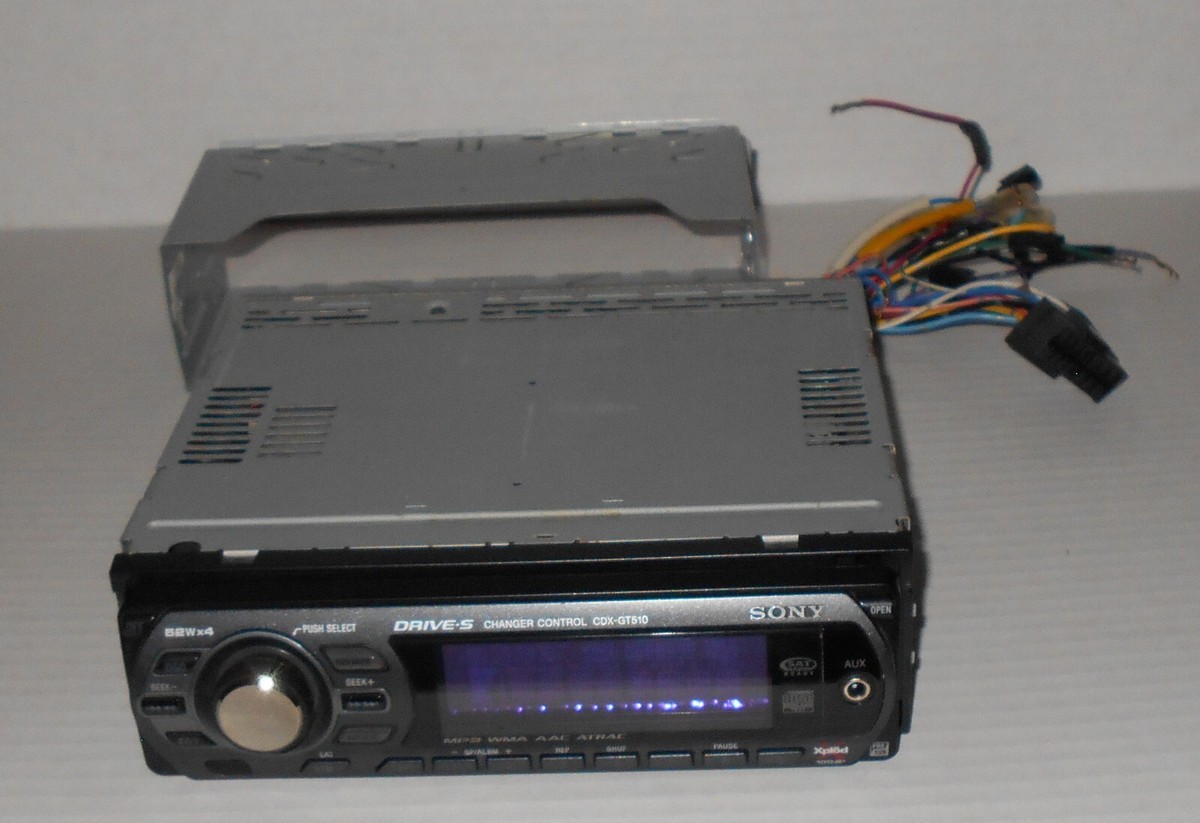 Sony Xplod CDX-GT510 52Wx4 FM/AM CD Player Drive S Changer Control