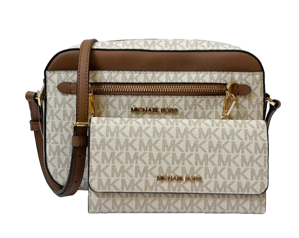Michael Kors Jet Set Travel Chain Crossbody Bag + Wallet MK