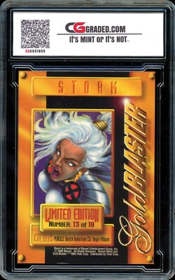 1995 Marvel Metal #13 ~ GOLD BLASTER ~ Storm ~ GRADED CG 10 | eBay