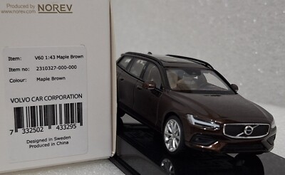 Volvo V60 Brown 2019 1:43 Norev 2310327-000-000 Diecast Model Car