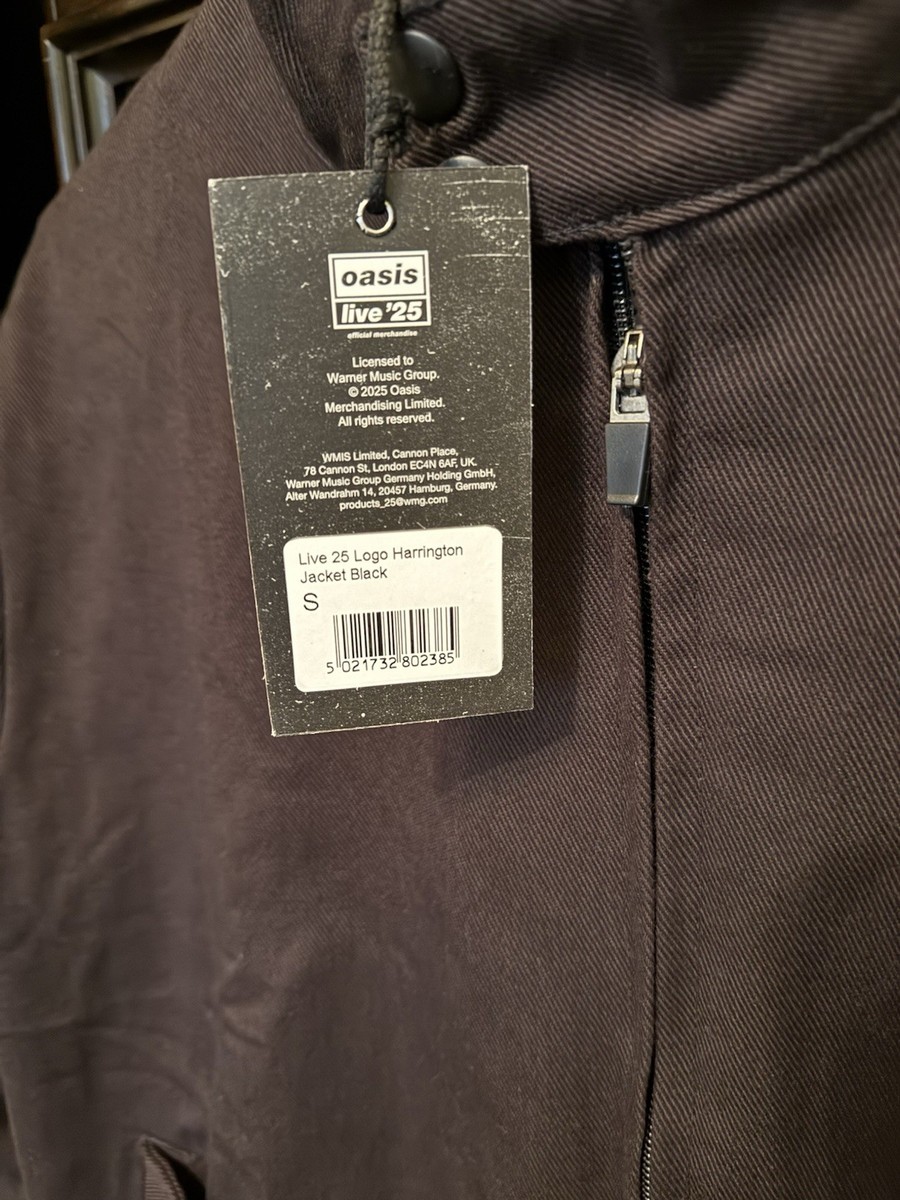 Oasis Live 25 Merch Logo Harrington jacket | eBay