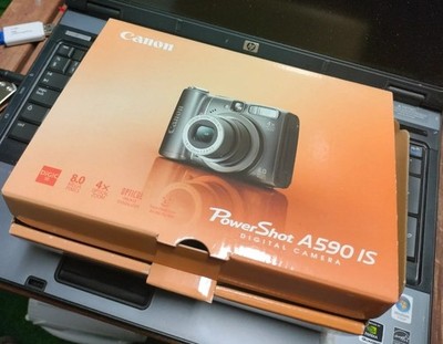 Canon PowerShot A590 IS 8.0MP Digital Camera - Gray for sale