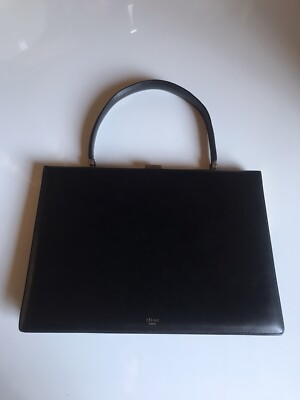 Celine Black Medium Clasp bag, 13x 8,5 In Authentic Classic Bag | eBay