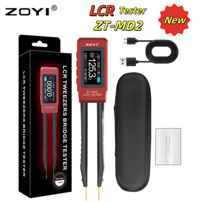 ZOYI ZT-MD2 Smart Tweezers LCR Meter Digital Bridge Tester ESR SMD