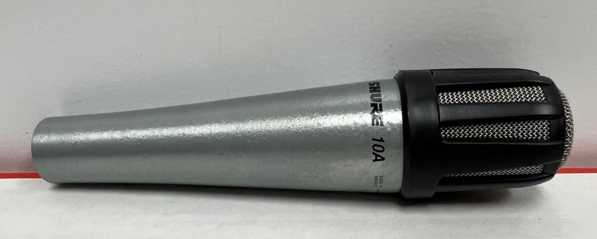 Vintage Shure 10A Vocal Instrument Cardioid Dynamic Microphone
