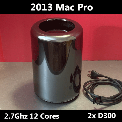 2013 Mac Pro | 2.7GHz 12-Cores | Dual AMD D300 | 64GB RAM | 1TB