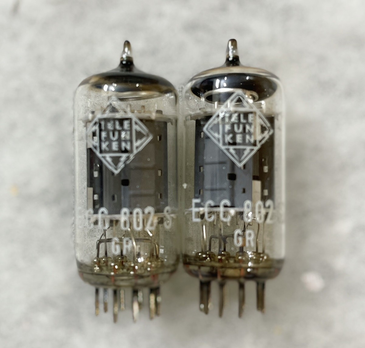 Telefunken ECC802S 6189 12AU7WA ECC82 NOS NIB Same Codes Matched