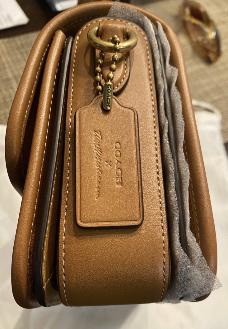 Coach X Tom Wesselmann Rogue Top Handle w/chain LIGHT CAMEL NWT