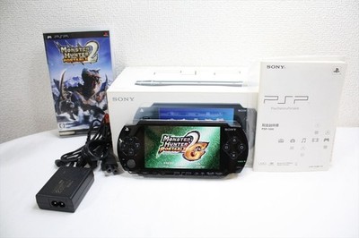 Sony PSP 1000 Ceramic Black Region Free PlayStation Porta Japanese