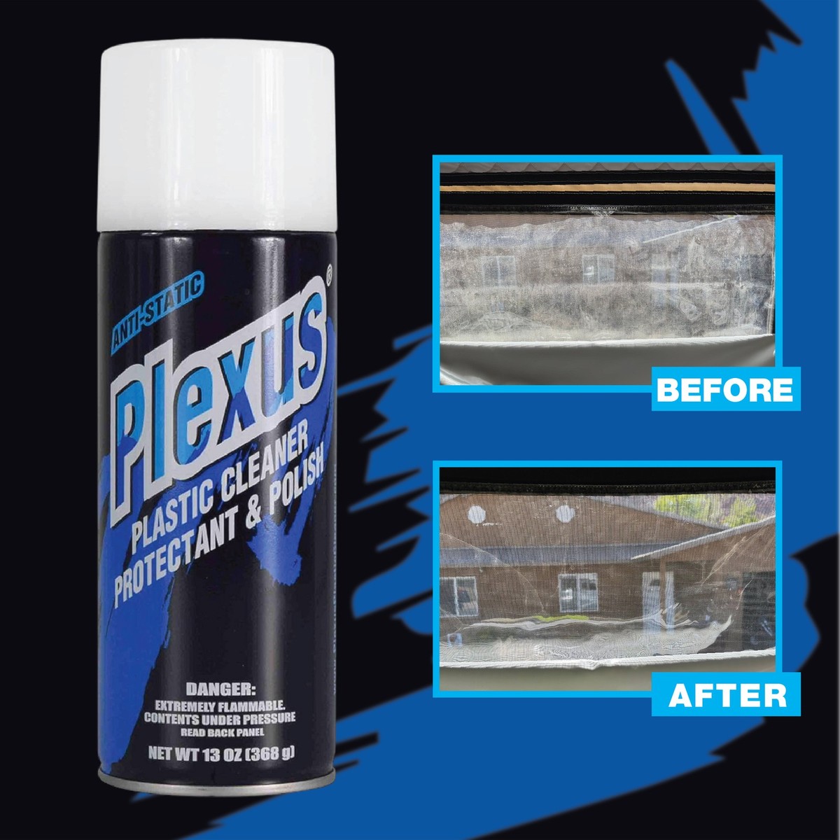 Plexus Plastic Cleaner Protectant & Polish 13oz Made in USA w