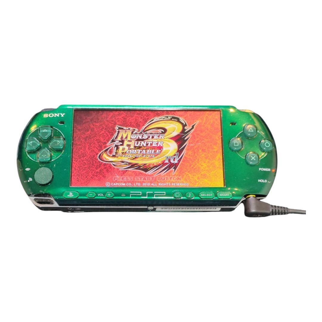 PSP Playstation Portable Spirited Green PSP 3000SG Sony game