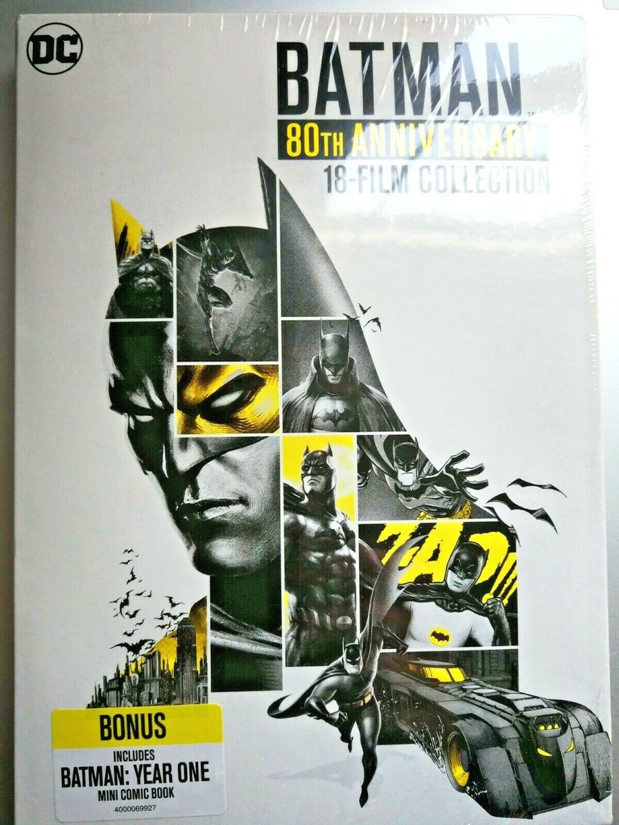 Batman: 80th Anniversary 18-Film Collection DVD - New 883929666690