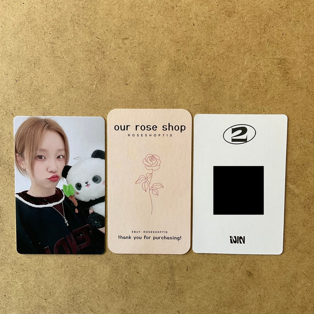 G)I-DLE GIDLE Two 2 Yizhiyu Panda China CN Lucky Draw LD QR