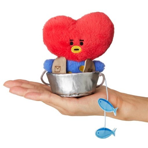 BTS BT21 Official Authentic TATA Caught Fish Picnic Mini Soft