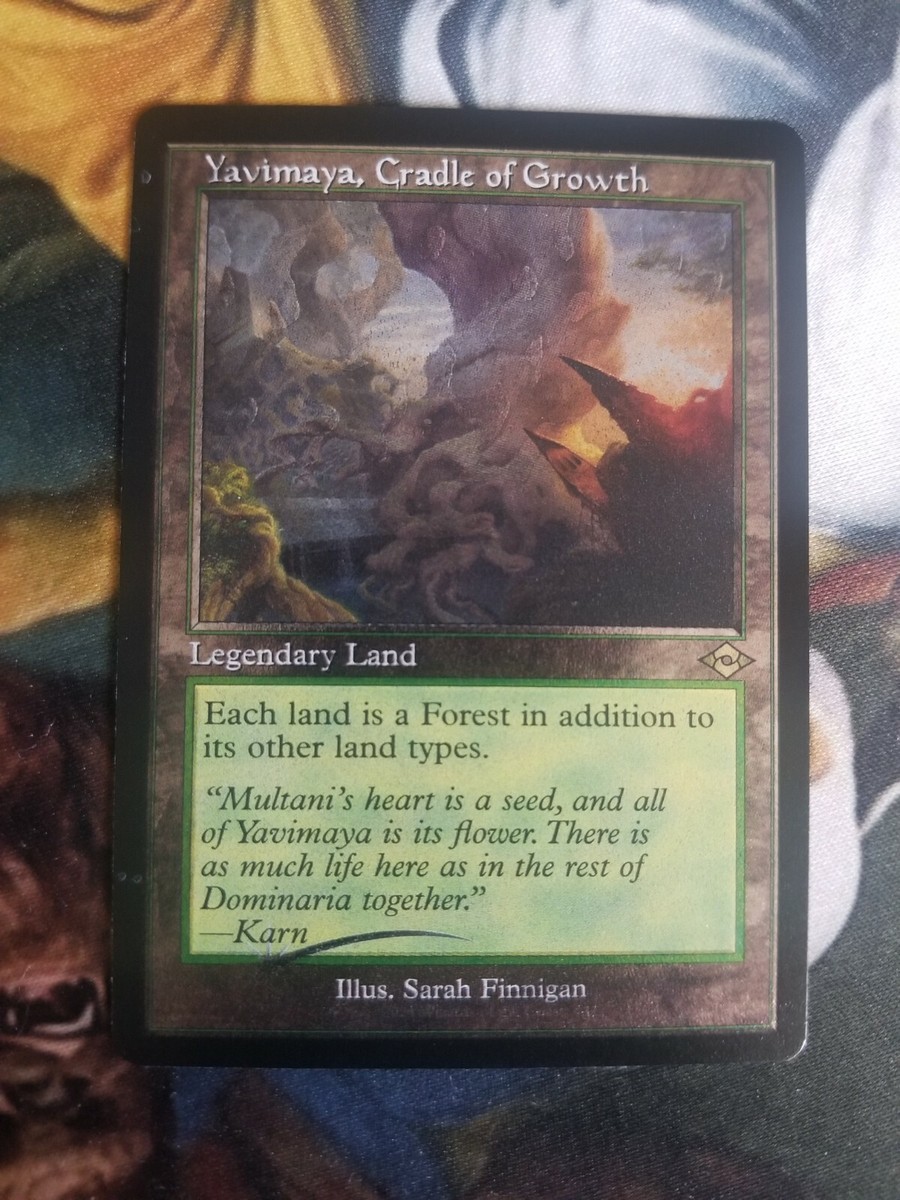 Yavimaya Cradle Of Growth MISPRINT ETCHED FOIL Magic MTG Card