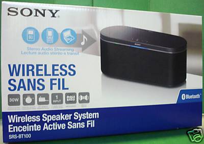 SONY SRSBT100 Stereo Bluetooth Speaker: SRS-BT100 ~NEW~ | eBay