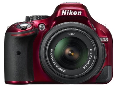 Nikon D D5200 24.1MP Digital SLR Camera - Red (Kit w/ AF-S DX G VR