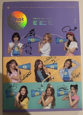 TWICE [What is love?] All Member Autographed Signed Album | eBay