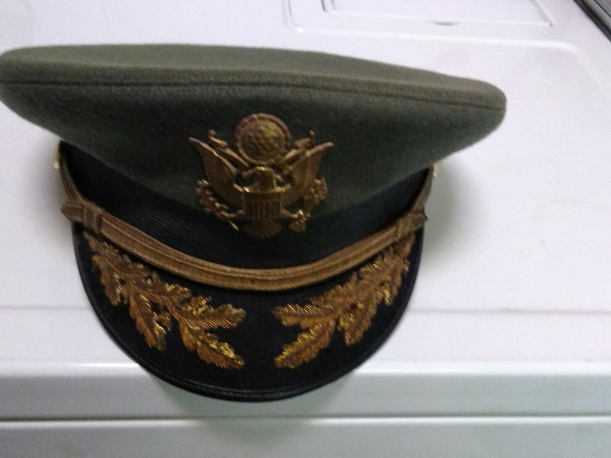 Cap Service Wool Serge Military Green US Army Vintage Hat. | eBay
