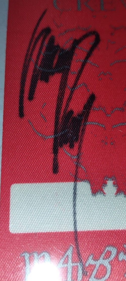 GLENN DANZIG SIGNED AUTOGRAPH VINTAGE ORIGINAL OTTO TOUR PASS