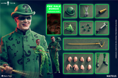 Mars Toys MAT015 1/6 Batman Riddler Jim Carrey Action Figure Model