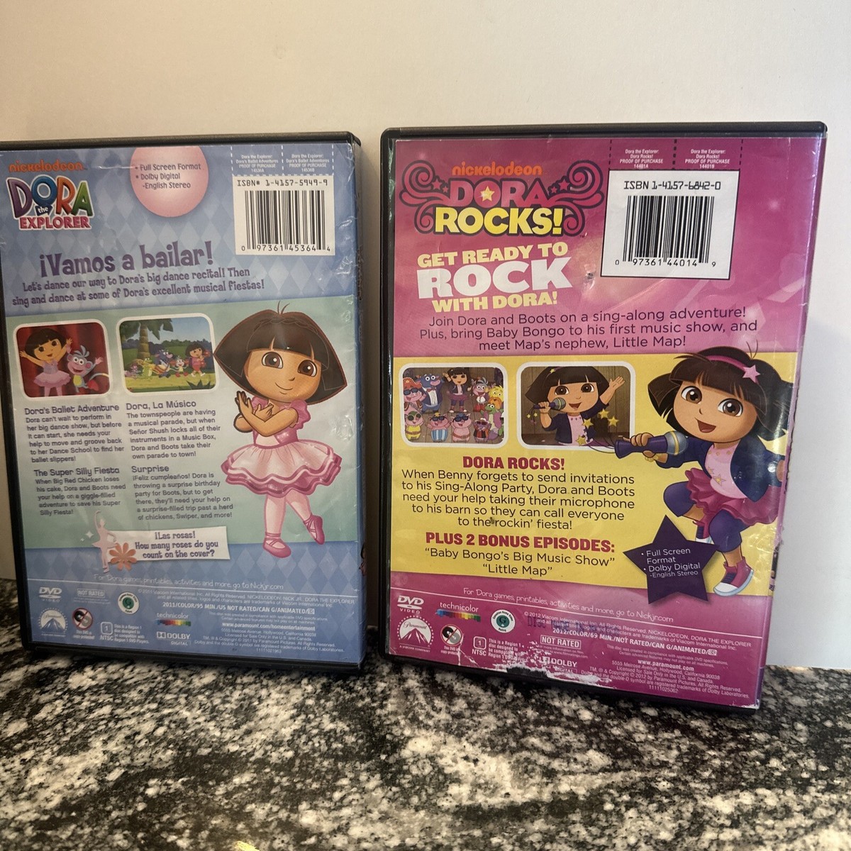 Dora the Explorer Bundle DVD Dora Rocks & Dora's Ballet Adventure