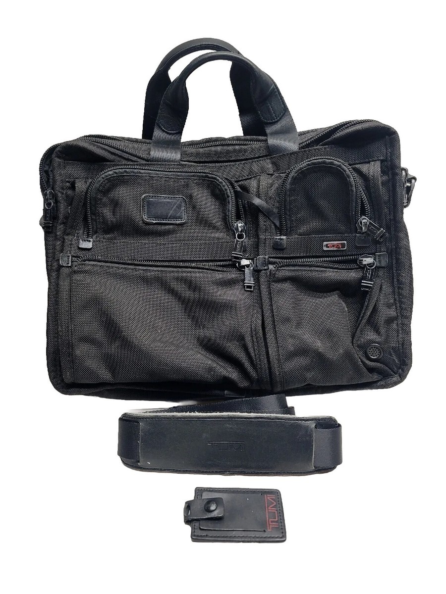 TUMI Alpha Large Expandable 26160DH Men's Briefcase Black