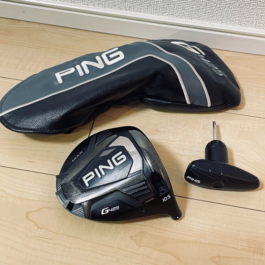PING Driver Head Only G425 MAX 10.5 degree w/Head Cover and Wrench